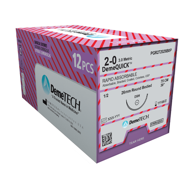 Rapid Absorbable PGA Sutures DemeQUICK